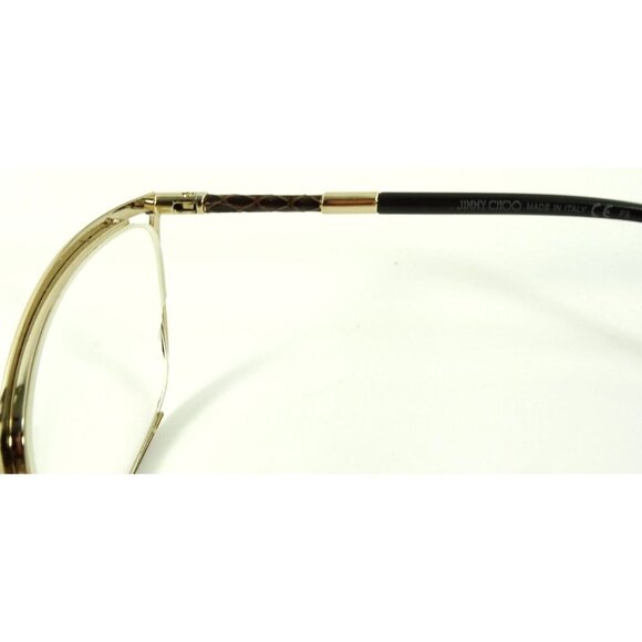 Jimmy Choo Eyeglasses FRAMES ONLY Black Wayfarer 53-17-134 - Picture 6 of 15